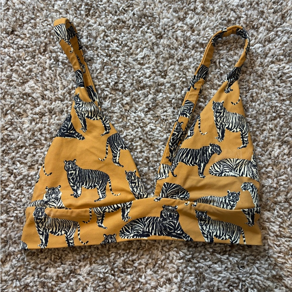 Boys and Arrows Tiger Print Bikini top